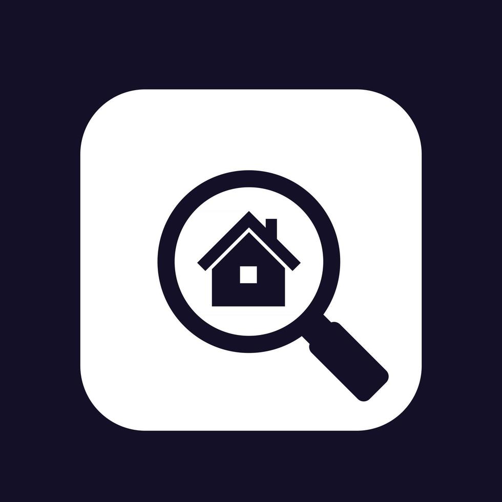 house, apartment search icon vector