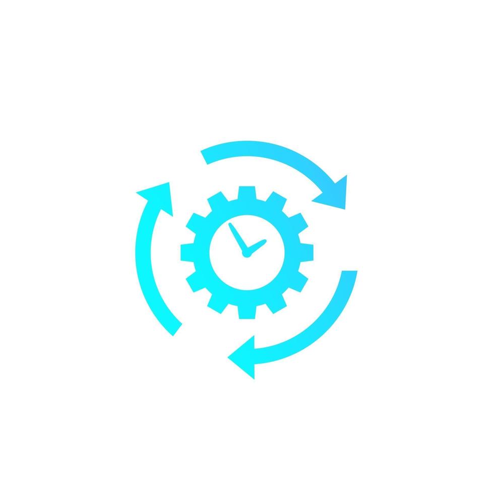 productivity and efficiency icon vector