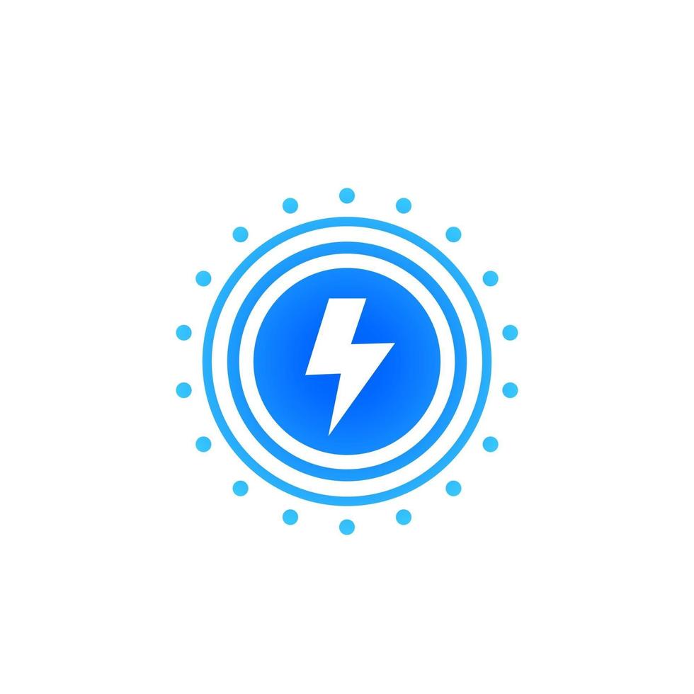Lightning bolt, electric power vector