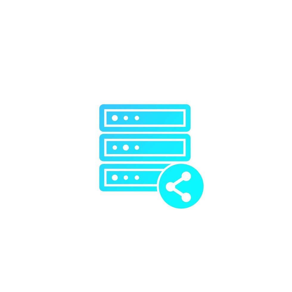 mainframe, server, shared hosting vector