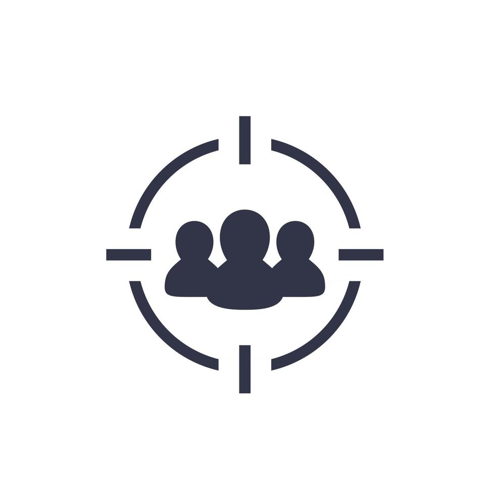 focus group, target audience icon vector