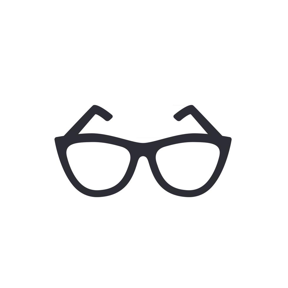 glasses vector icon on white