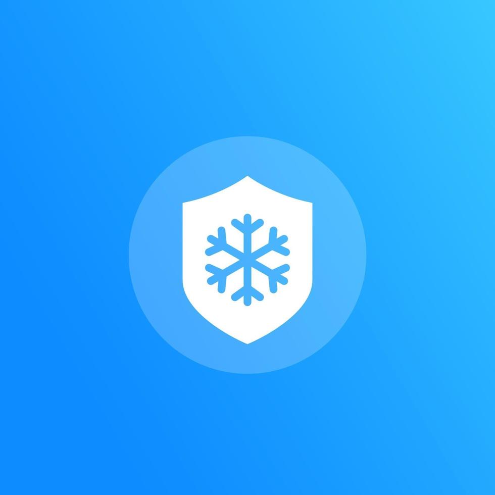 Frost resistant vector icon