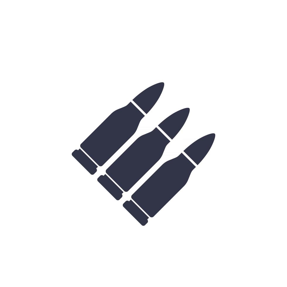 bullets vector icon on white