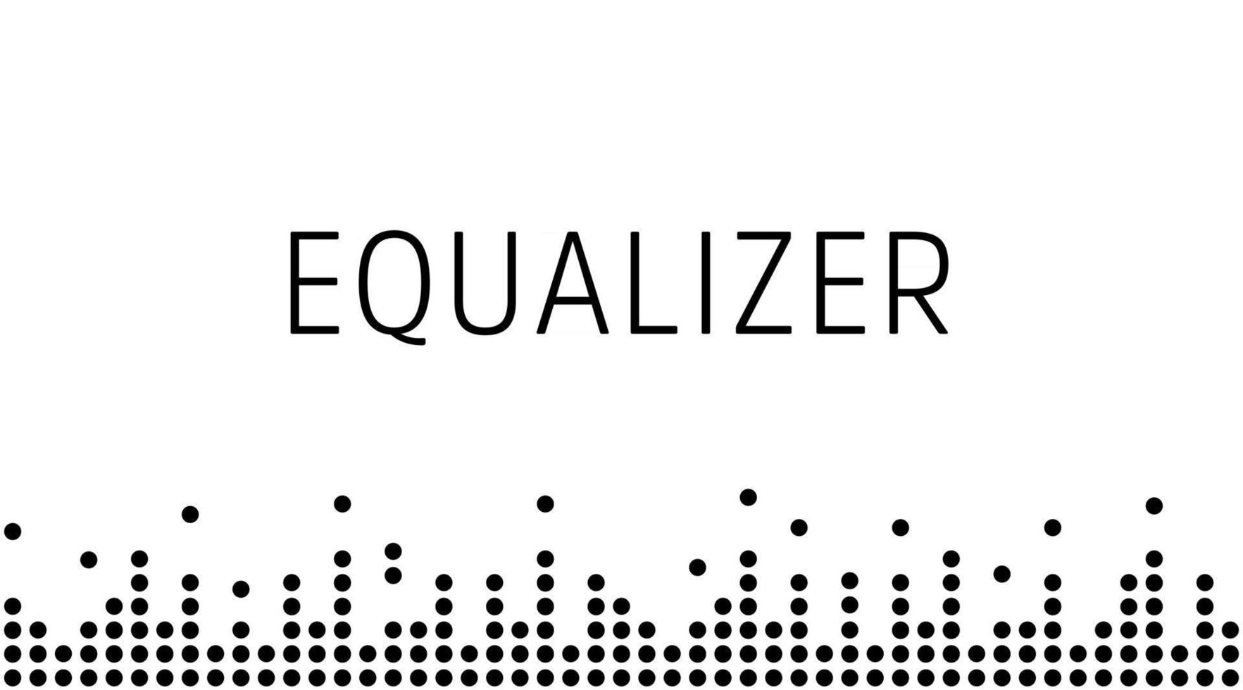Sound digital wave, simple black border. Music radio wave. Digital voice graphic design, vector illustration.