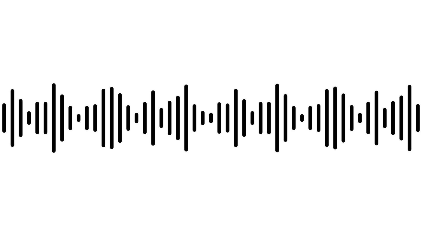 Sound wave or radio wave vector illustration.