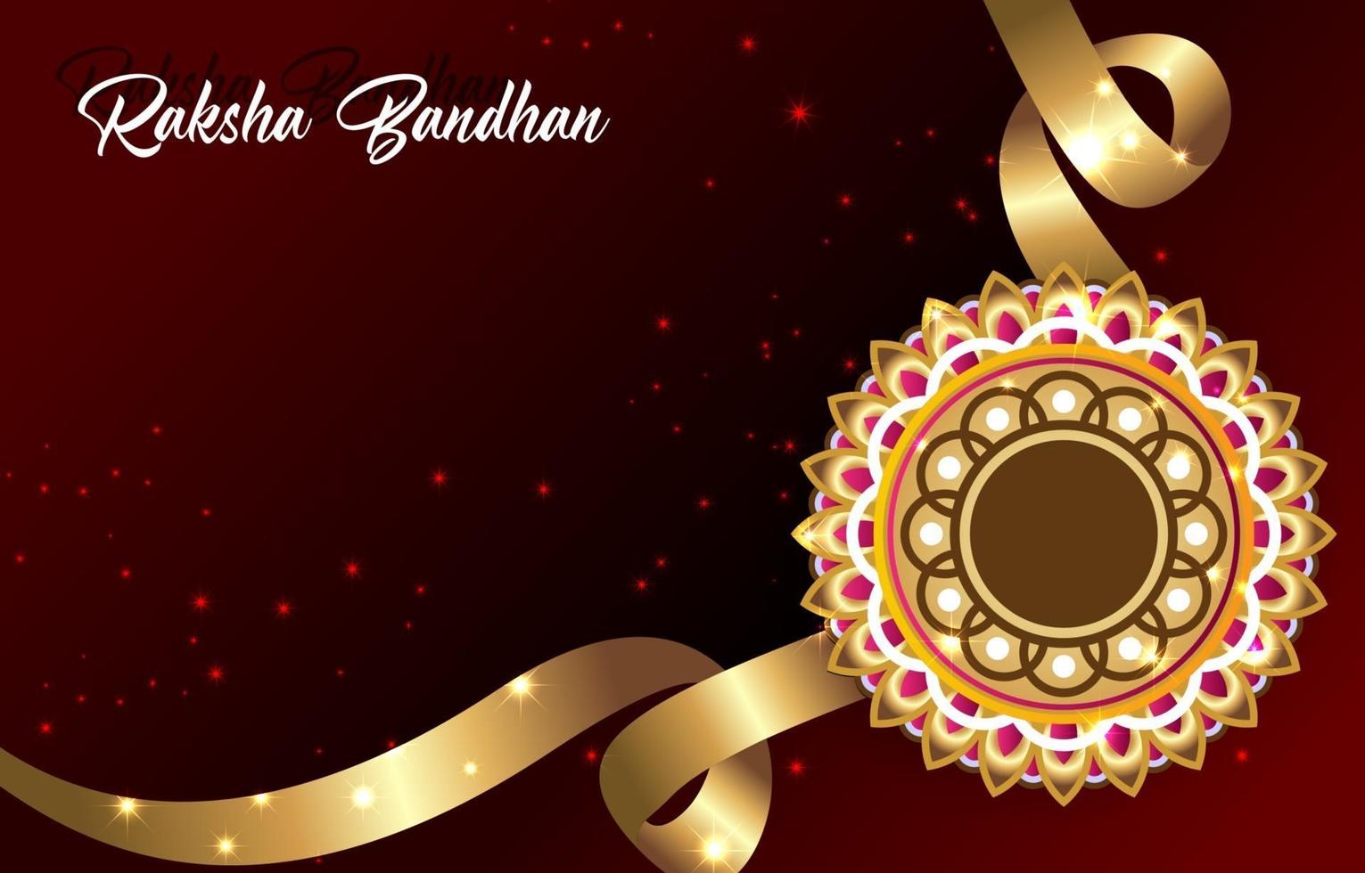 plantilla de fondo raksha bandhan vector