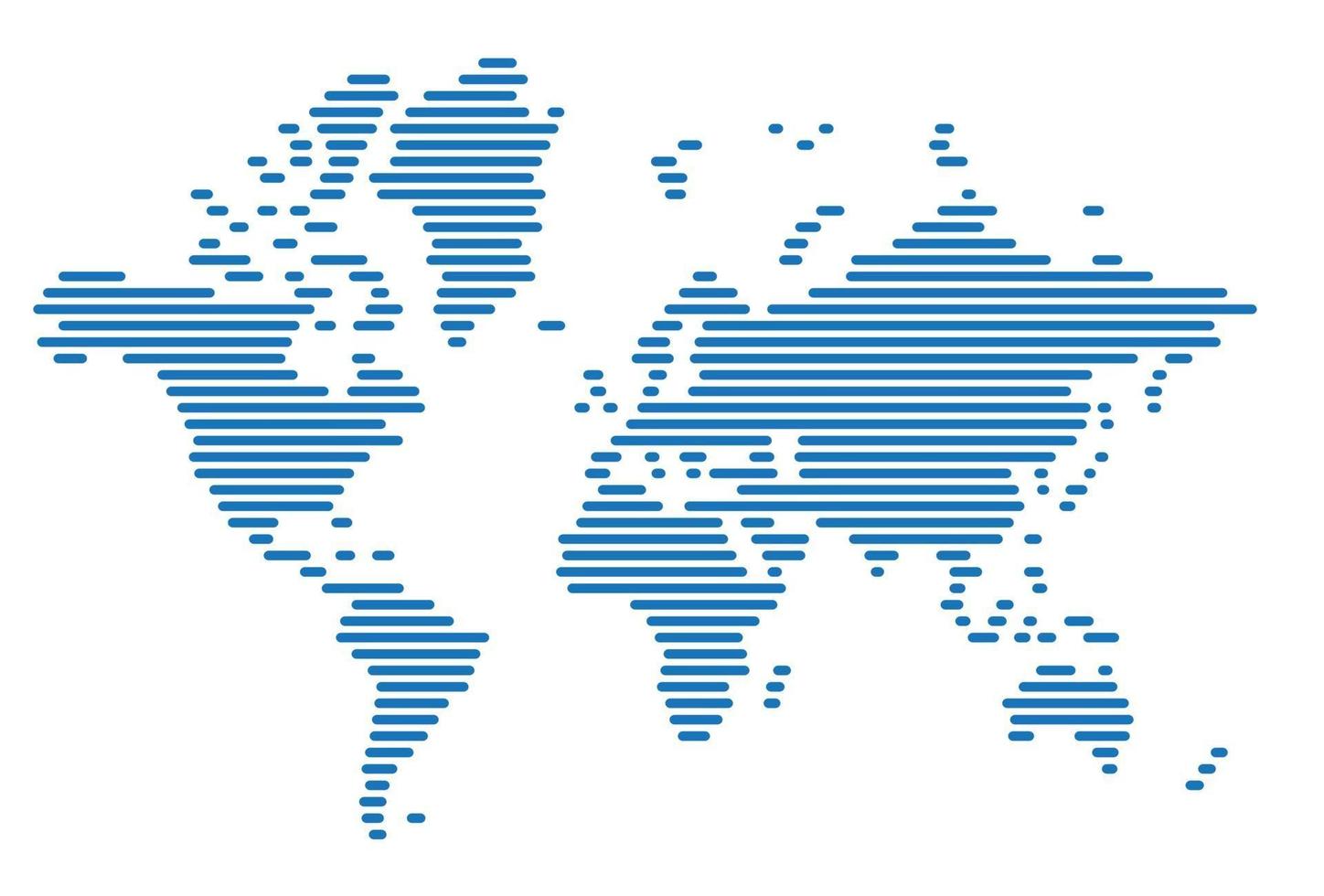 Simplicity modern abstract geometry world map. Vector illustration. 2839412 Vector Art at Vecteezy