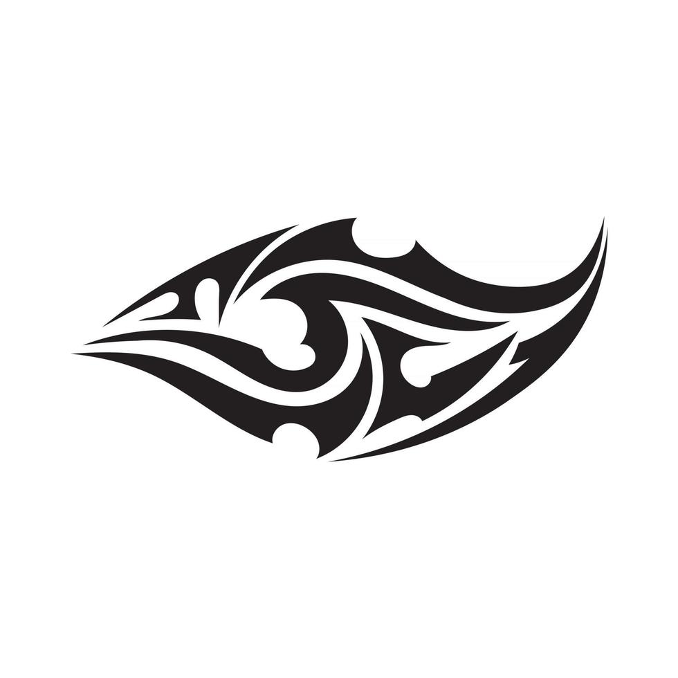 Diseño de ilustración de vector de icono de tatuaje étnico tribal