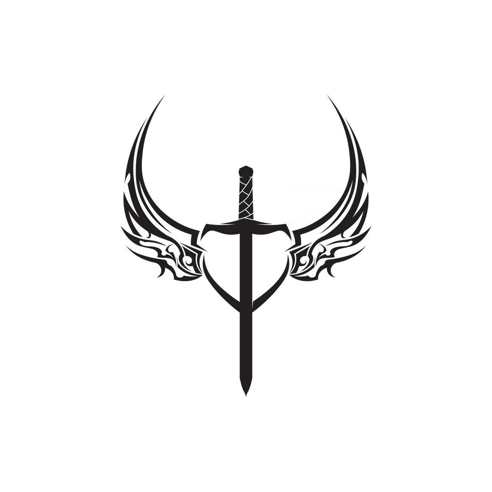 tribal, classic , black, ethnic tattoo icon vector illustration design logo