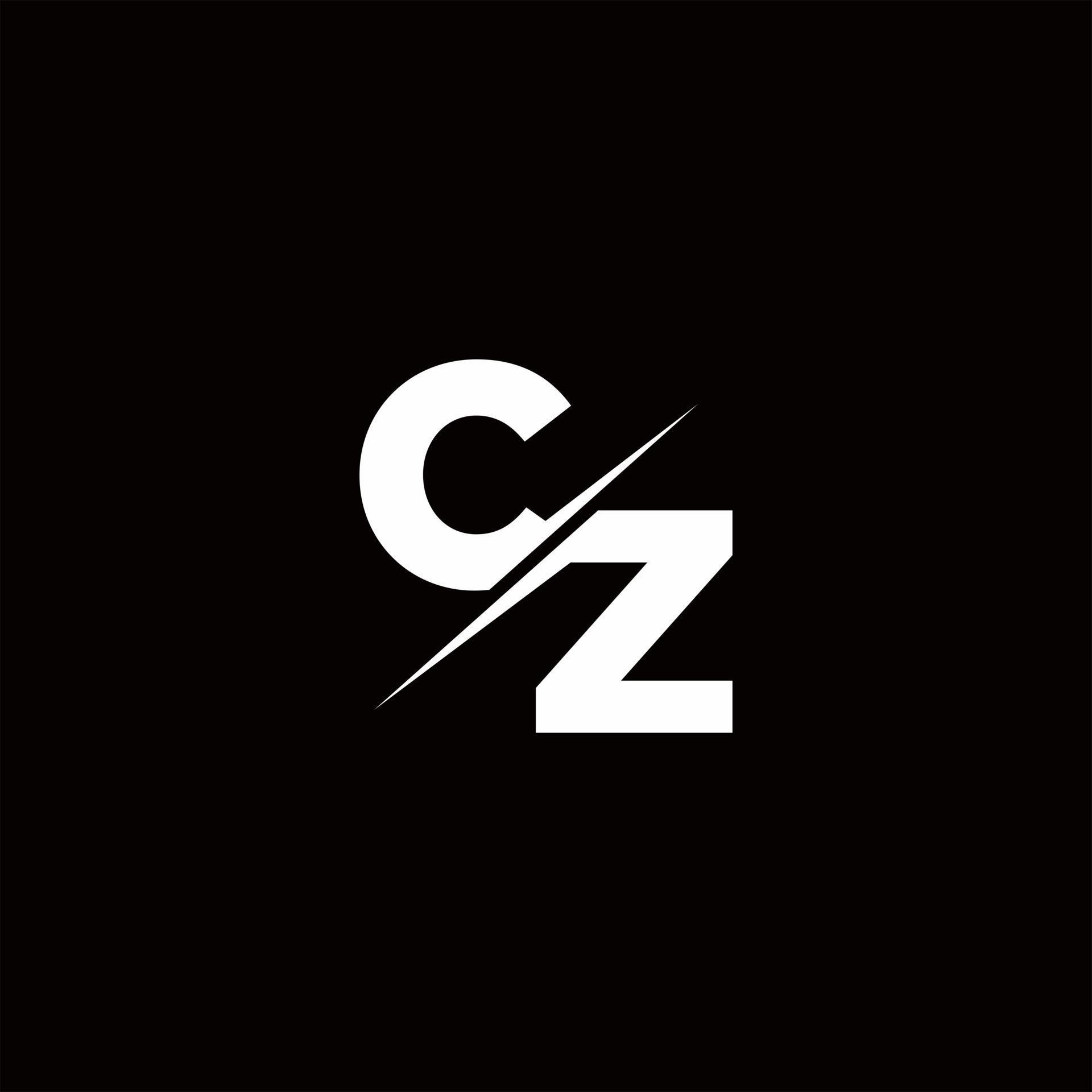 CZ Logo Letter Monogram Slash with Modern logo designs template 2839959