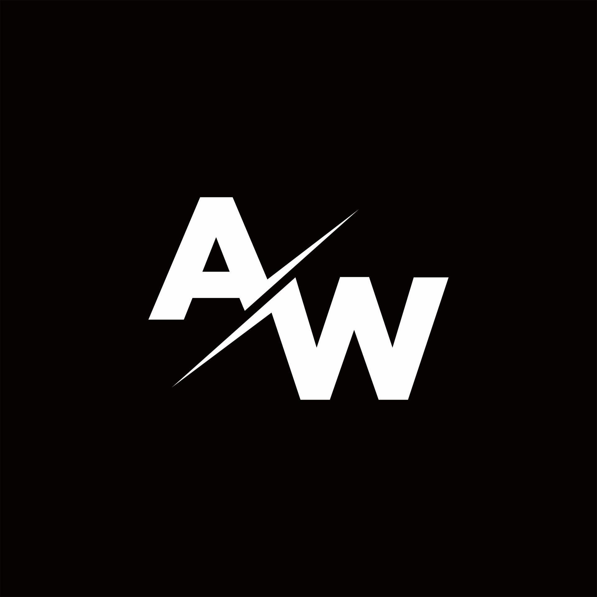 AW Logo Letter Monogram Slash with Modern logo designs template 2839963 ...