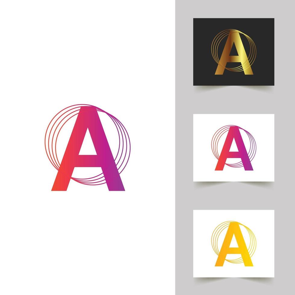 A Letter Logo Abstract Design vector