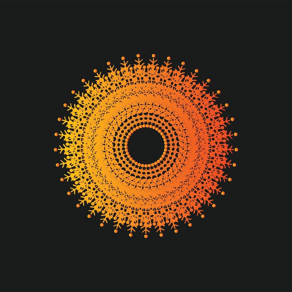 Mandala Decorative And Ornamental Hand drawing Abstract Colorful design vector
