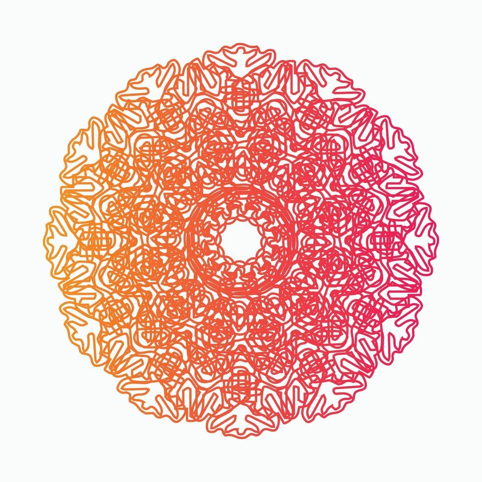 Mandala Decorative And Ornamental Hand drawing Abstract Colorful design vector