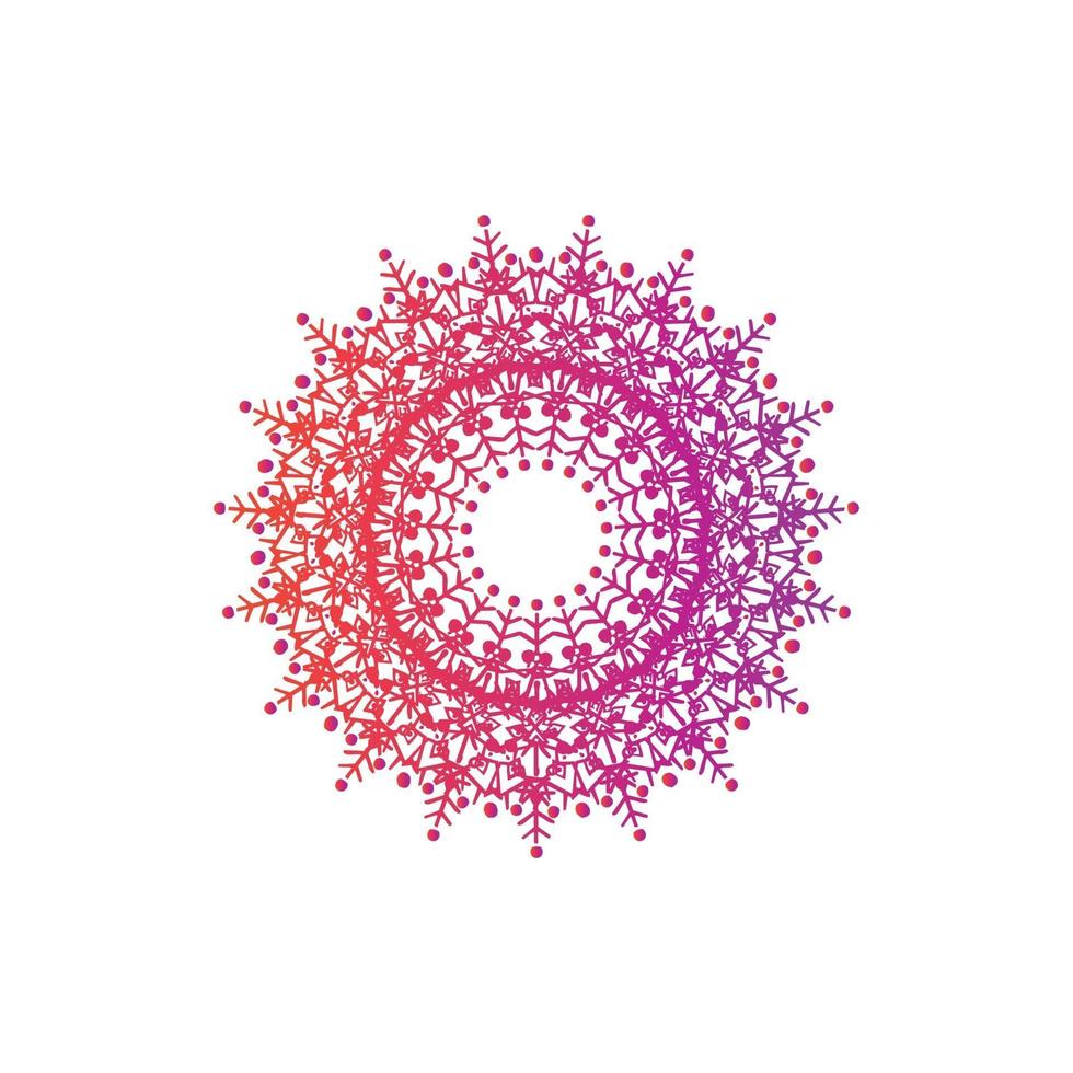 Mandala Decorative And Ornamental Hand drawing Abstract Colorful design vector