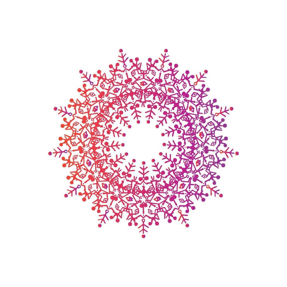 Mandala Decorative And Ornamental Hand drawing Abstract Colorful design vector