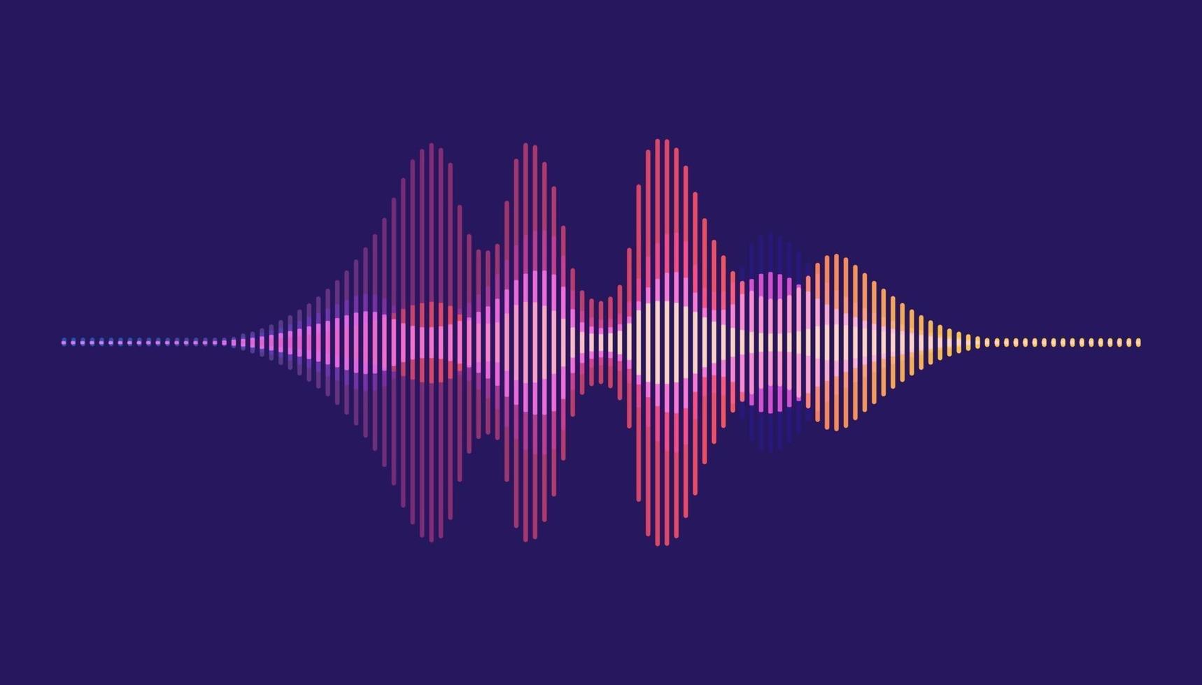 Sound waves. Motion sound wave abstract background. vector