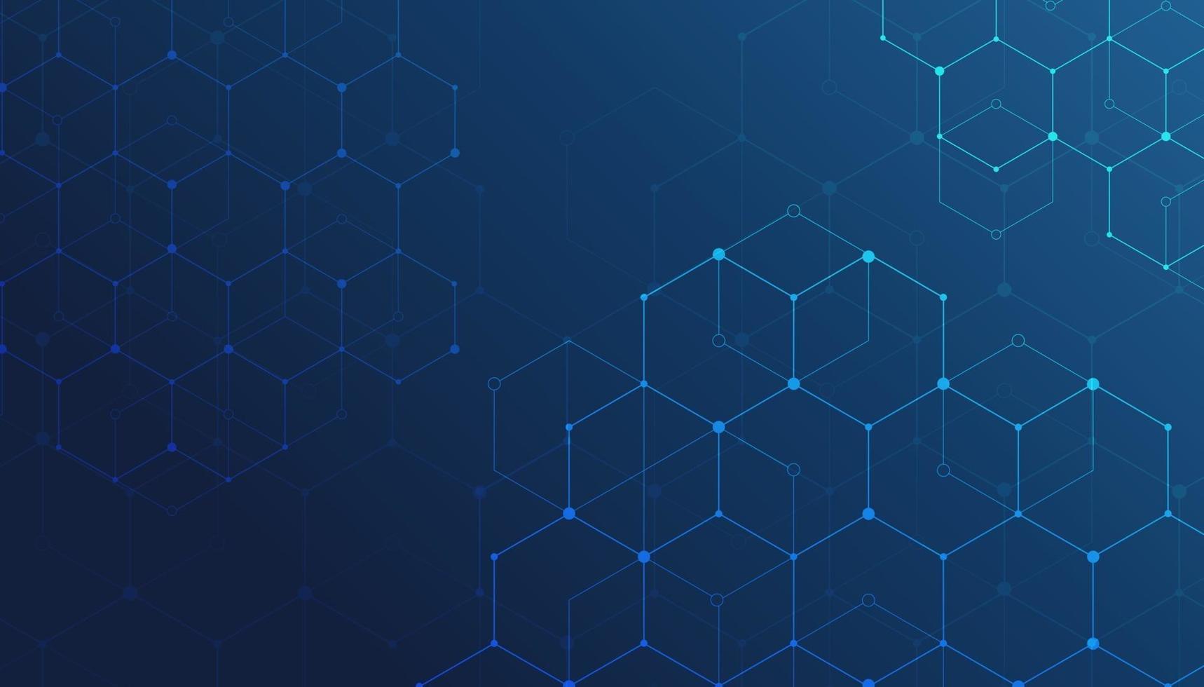 Abstract lines and dots connect background. Technology connection digital data and big data concept. vector