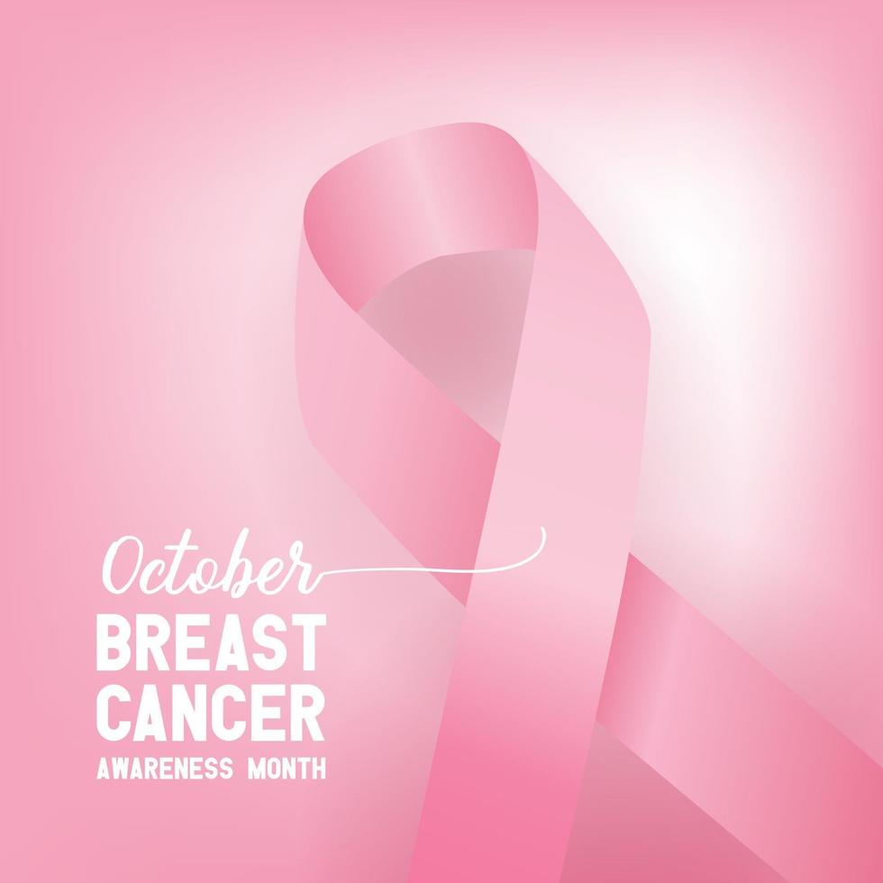 Fondo de cinta de conciencia de cáncer de mama. vector