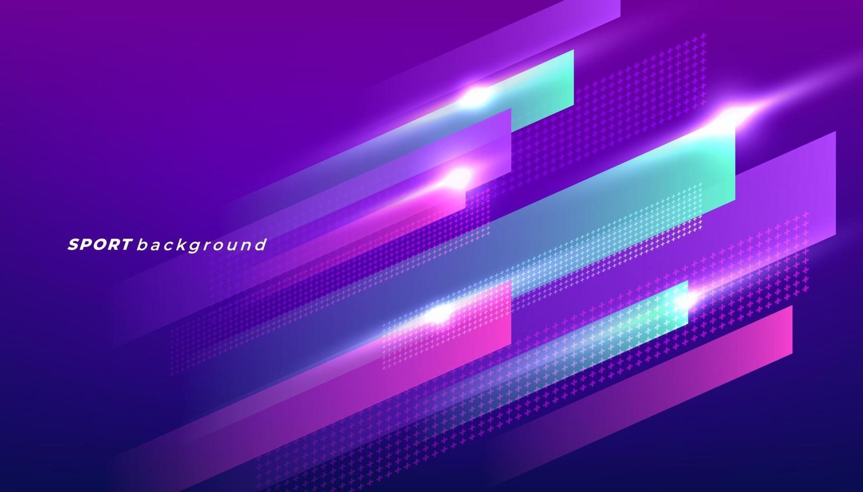 Abstract dynamic shapes for sport event. Modern colored poster for sports. vector