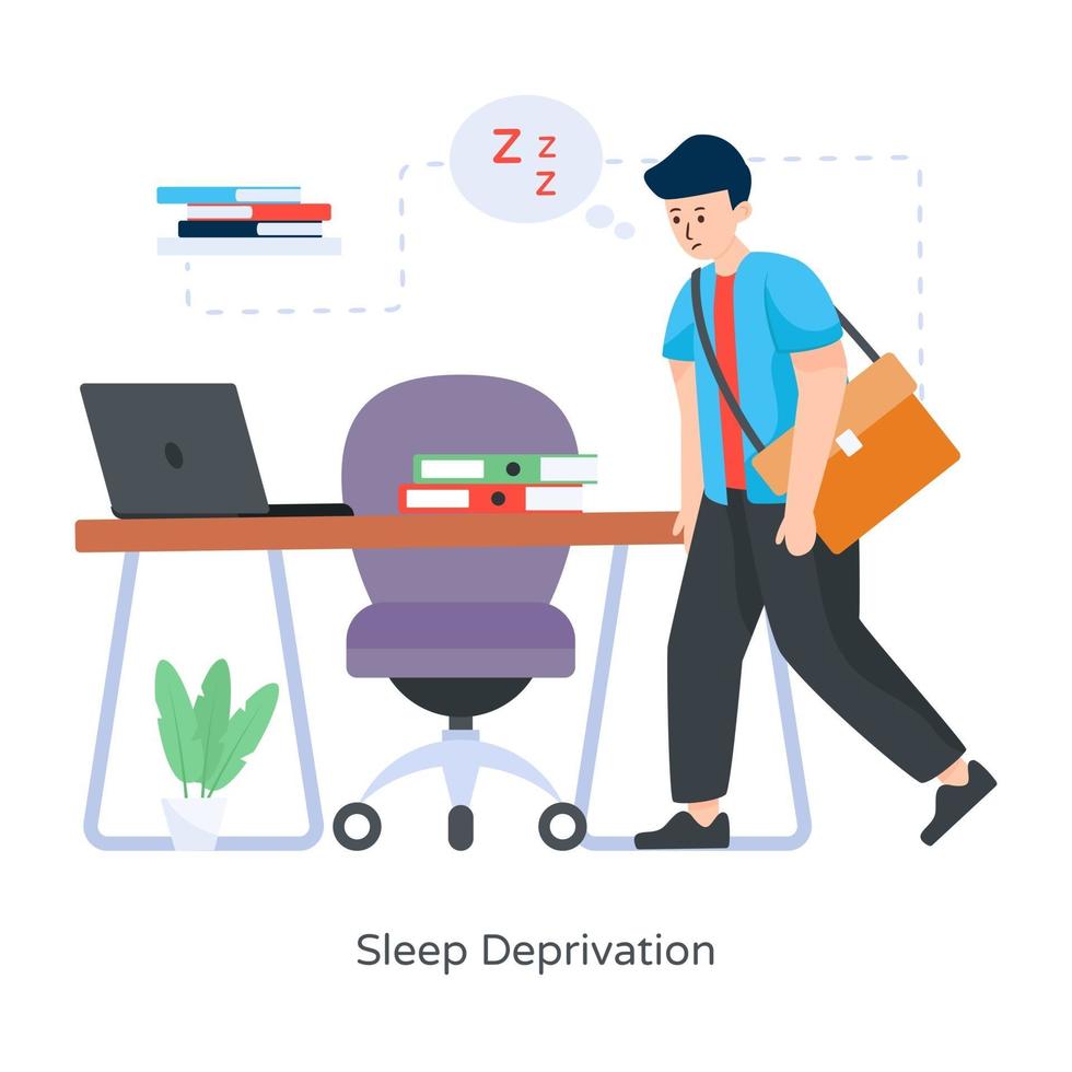 Sleep Less Deprivation vector