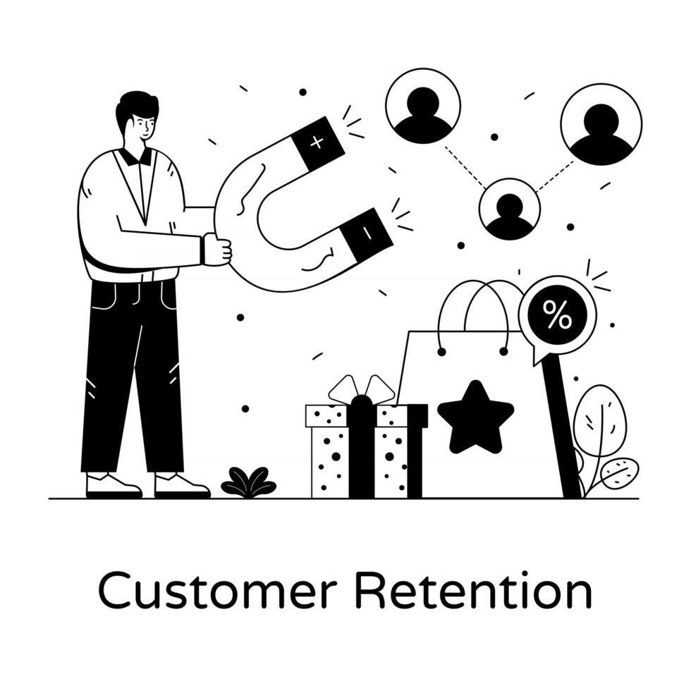 Customer Retention and Discount vector