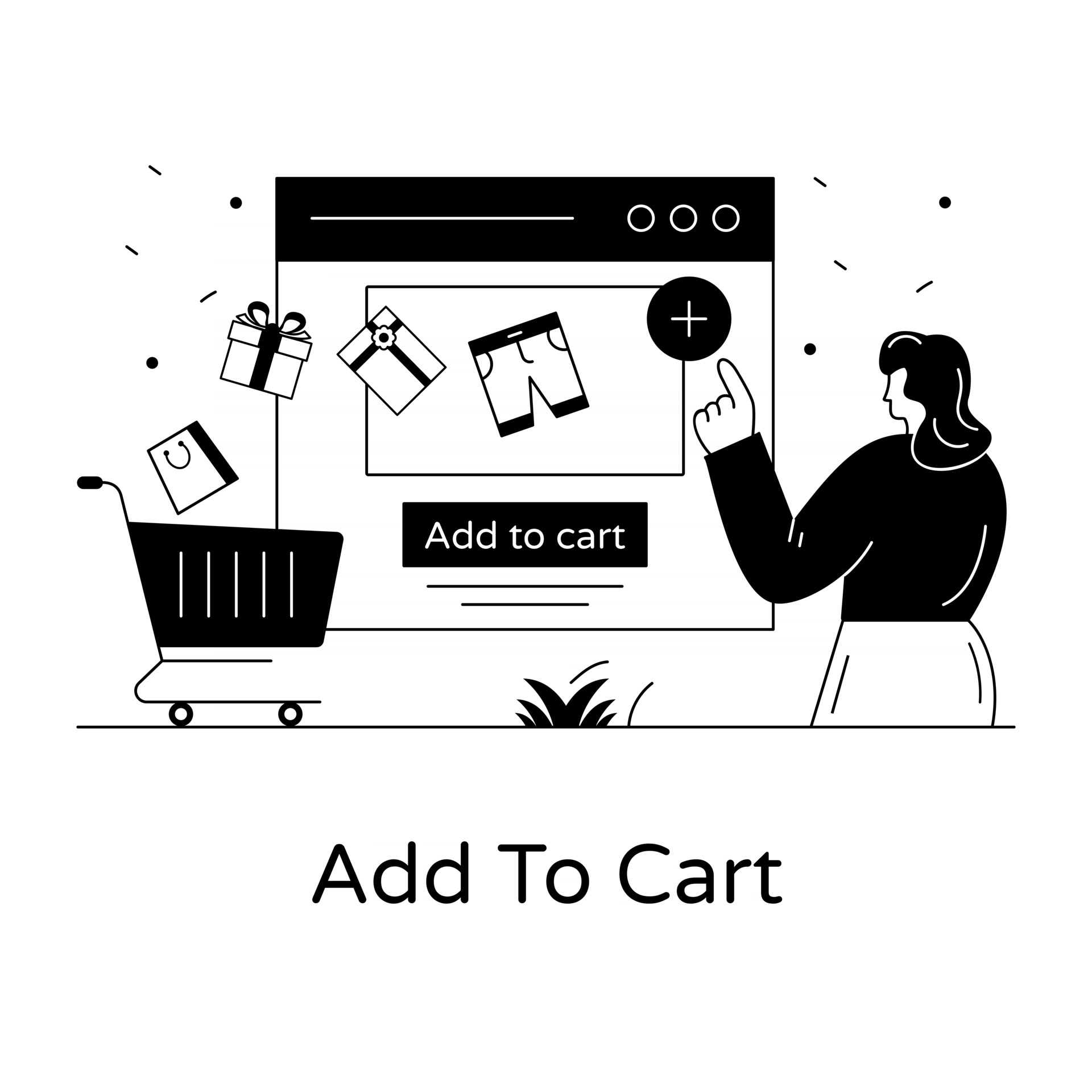 Add to Cart 2840682 Vector Art at Vecteezy