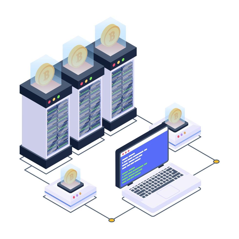 Data Centers and Server Room vector