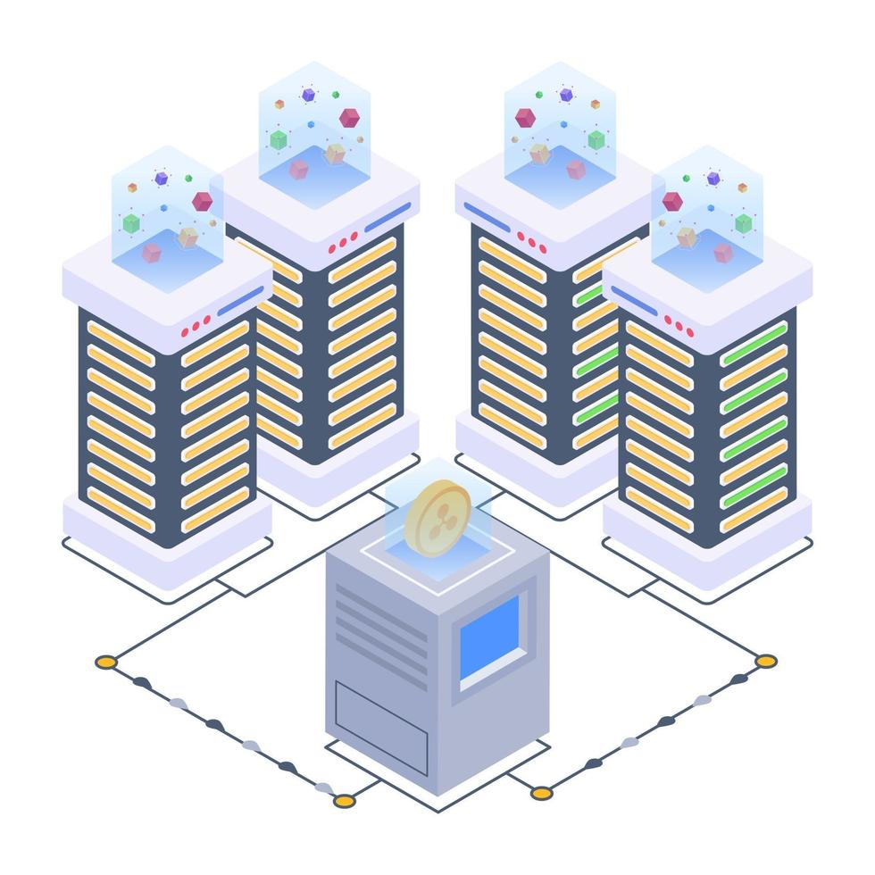 tecnología digital bitcoin vector