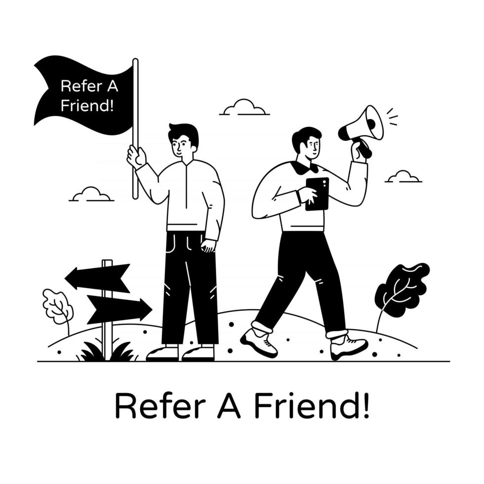 Refer A Friend vector