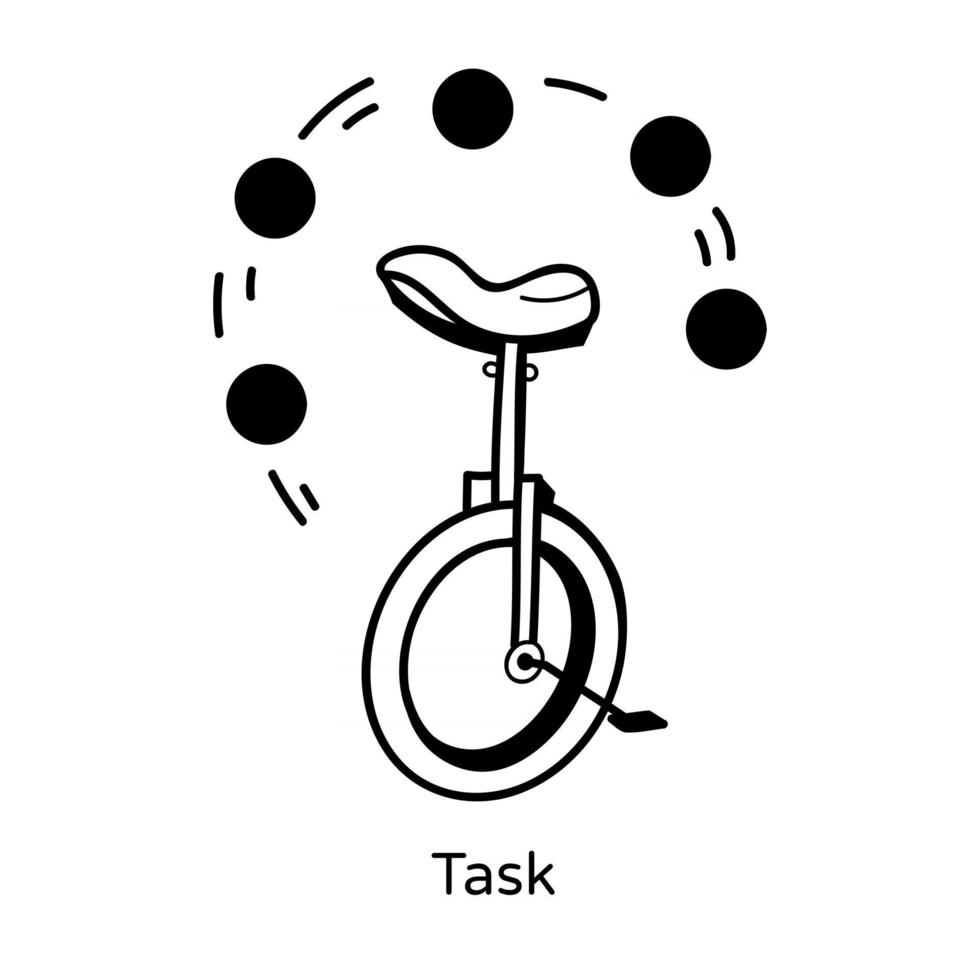 Task Mono Cycle vector