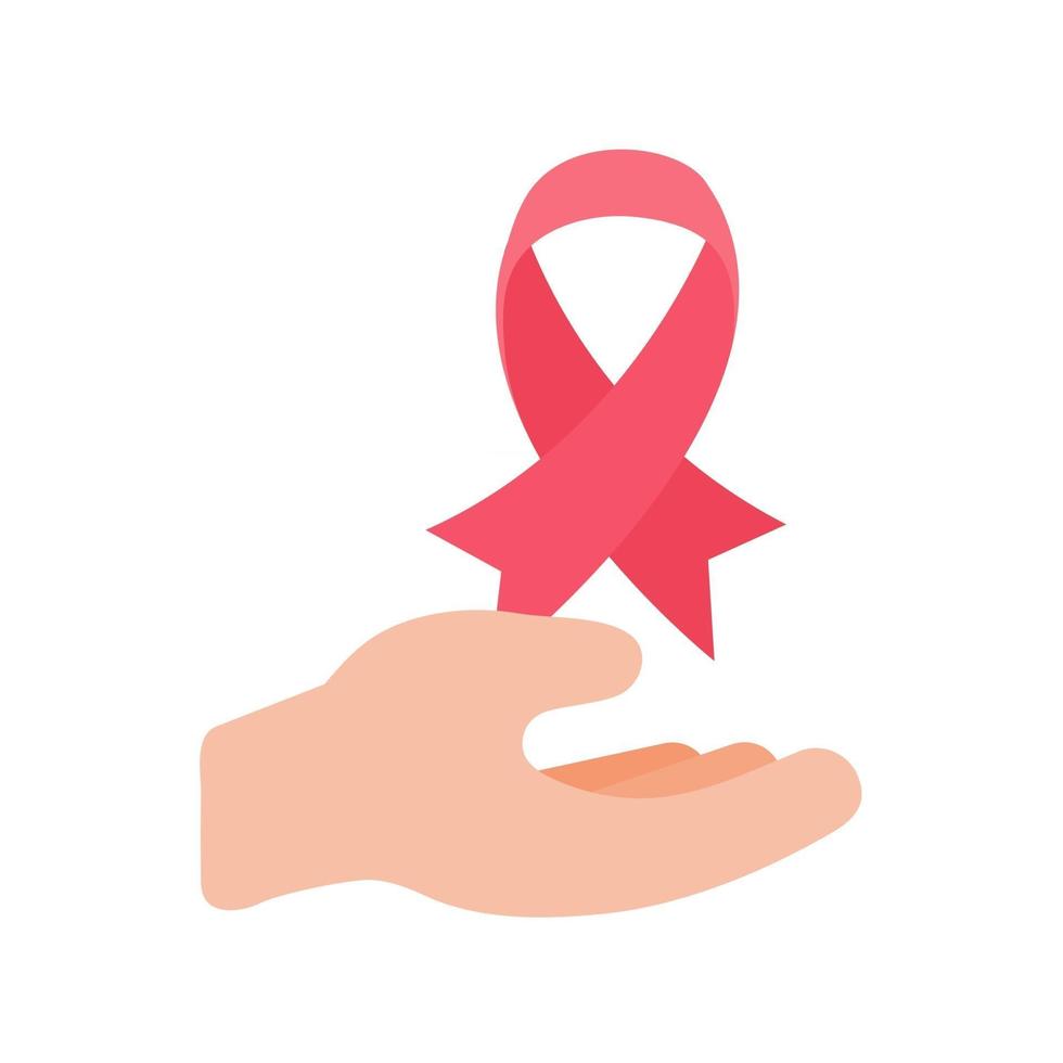 vector hands giving hearts to each other Helping the poor by donating items to charity