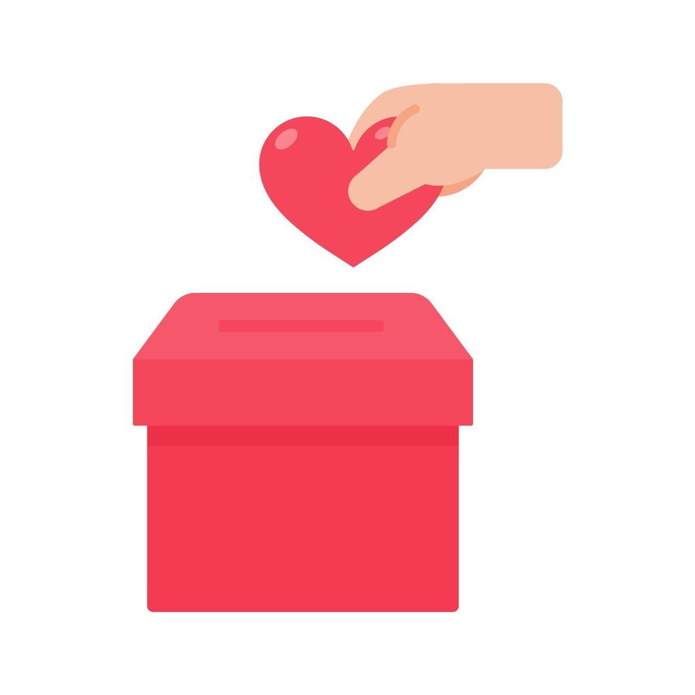money and leftovers donation box vector The concept of helping the poor for charity