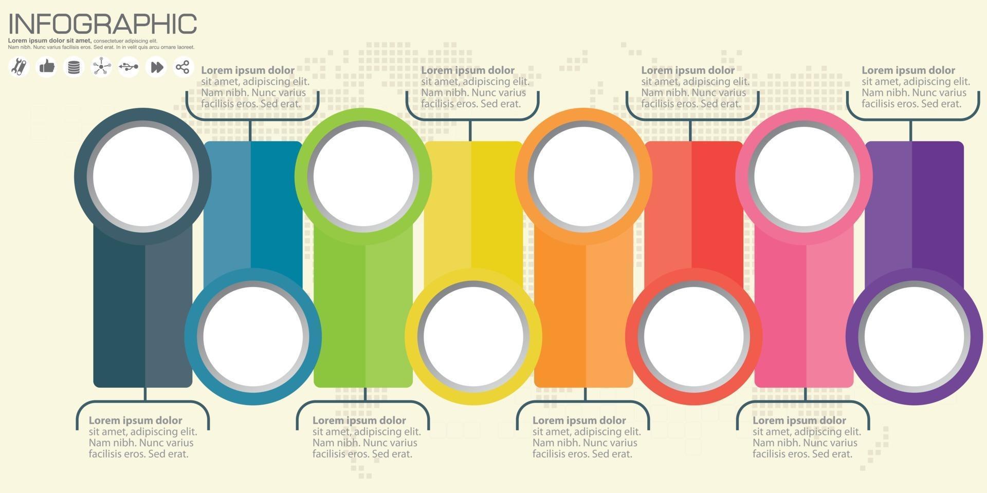 Infografía de negocios círculo ilustración de vector de estilo origami. se puede utilizar para diseño de flujo de trabajo, banner, diagrama, opciones numéricas, opciones de intensificación, diseño web.