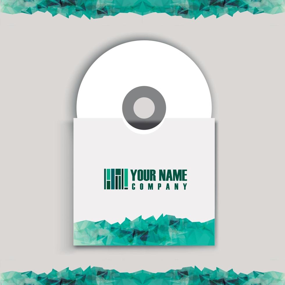 CD cover art corporate identity vector