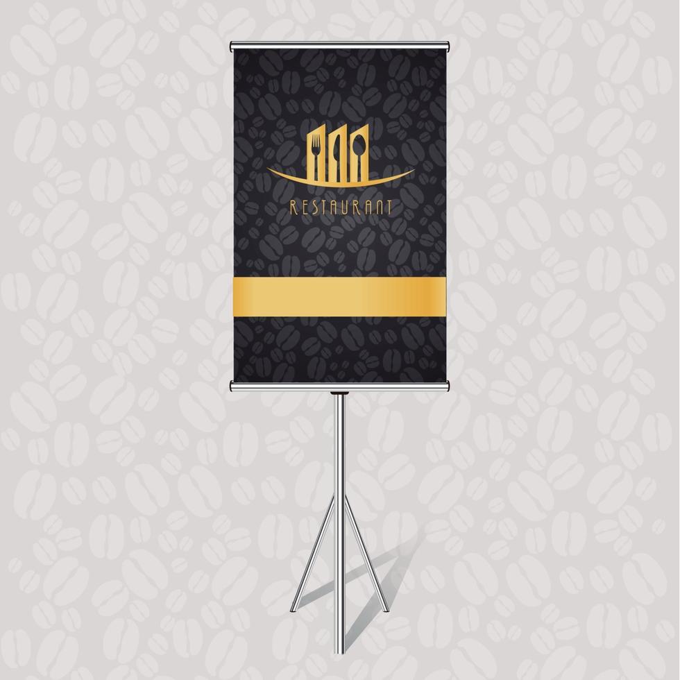 Banner concept logo restaurant vector