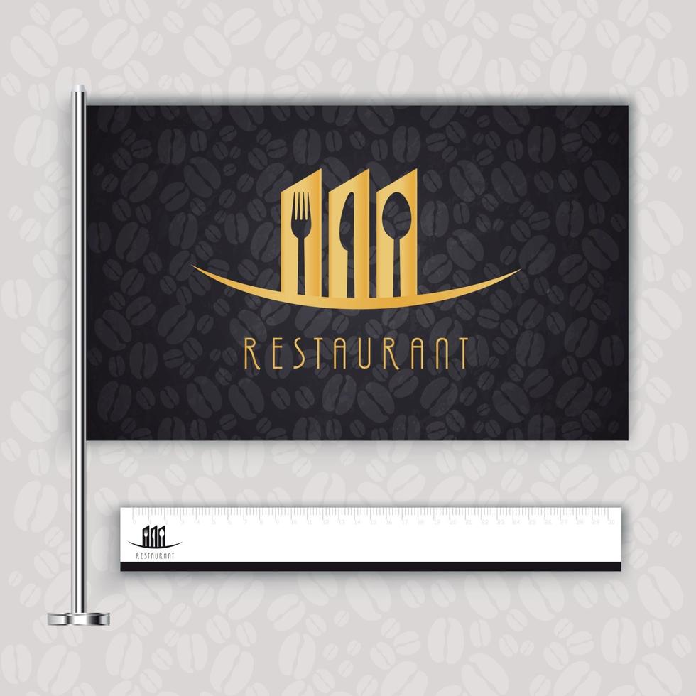 Concept logo restaurant vector