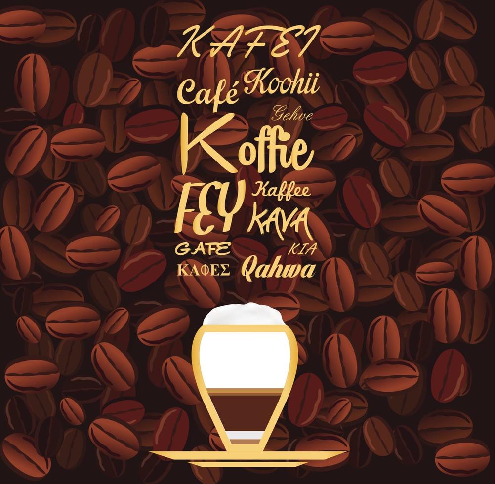 Restaurant Coffee Background vector