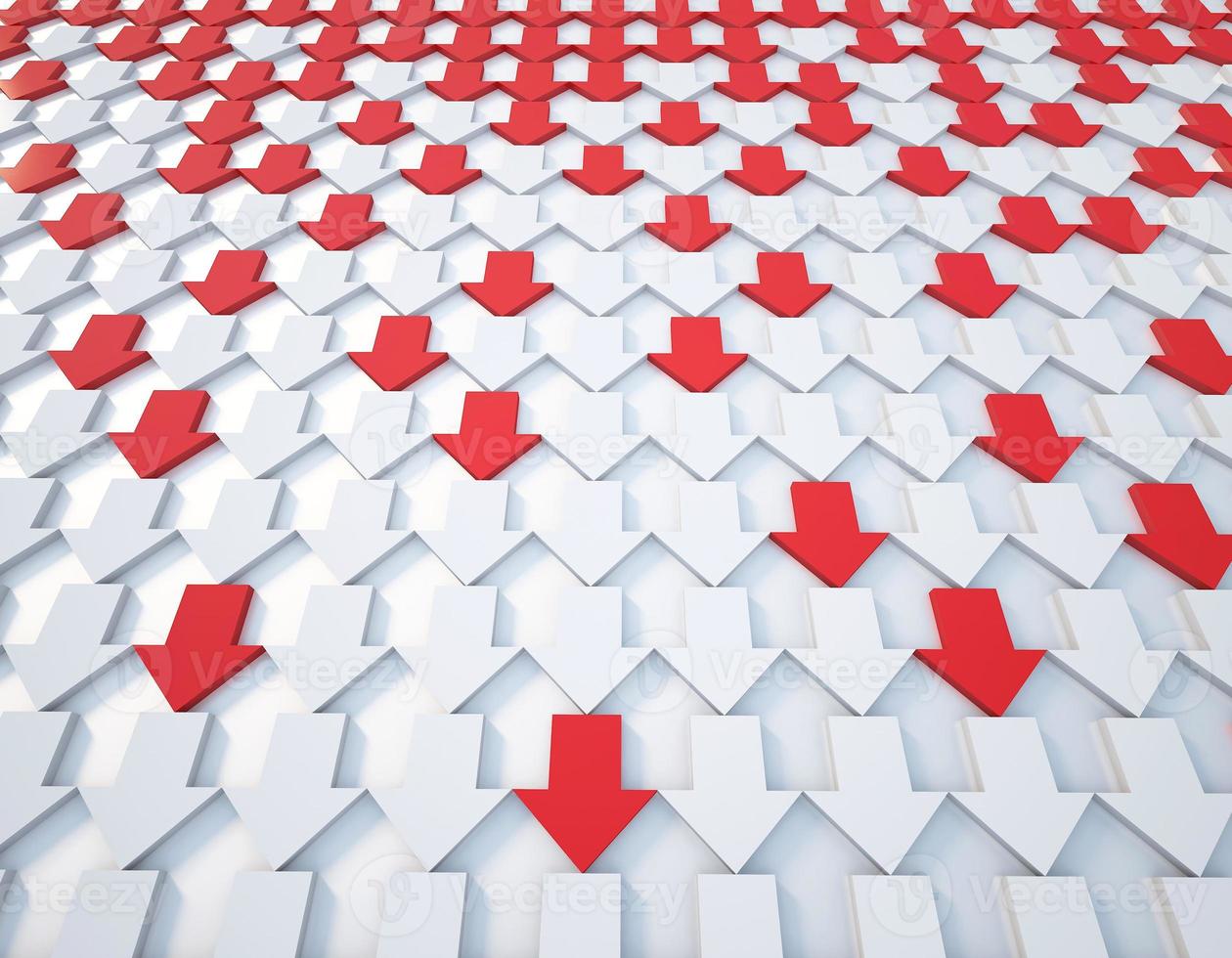 3d rendering red and white arrow background photo