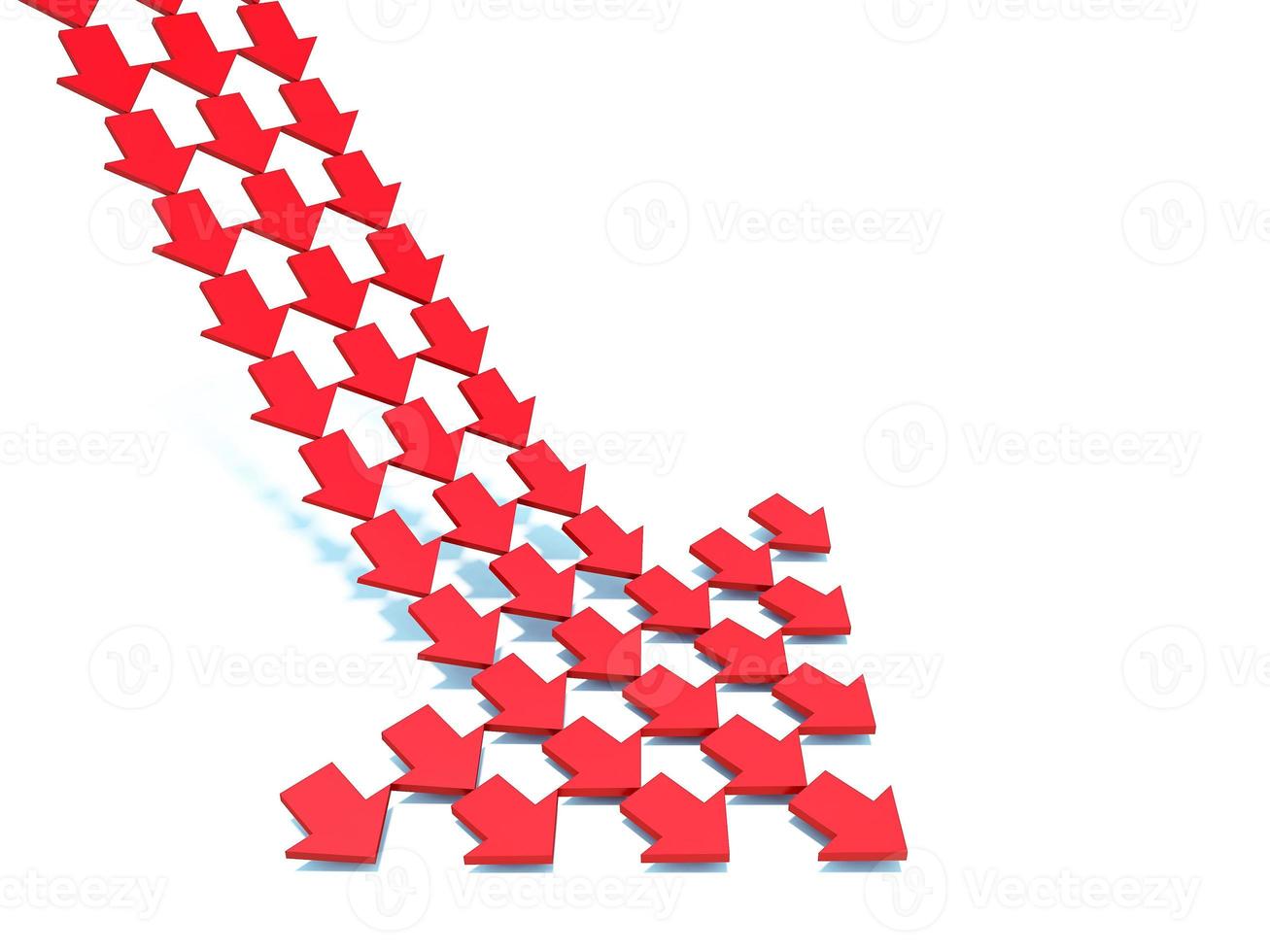 3d rendering red and white arrow background photo