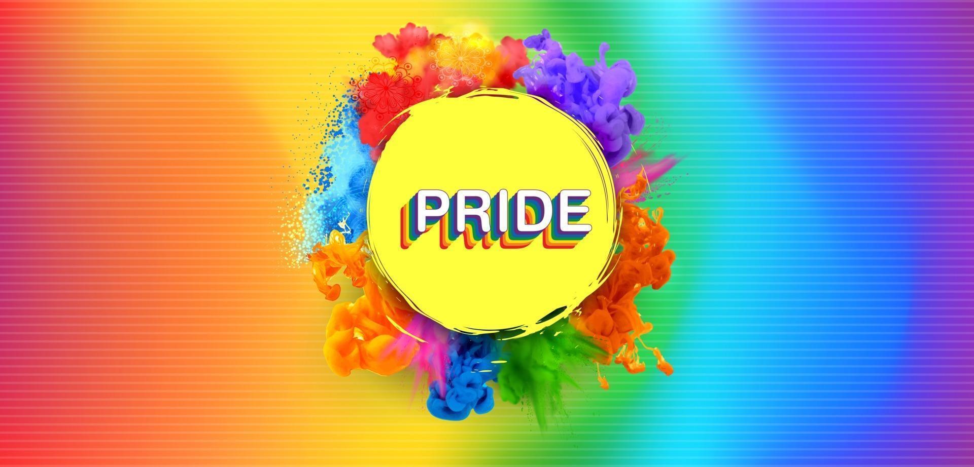 illustration of Rainbow colored background showing LGBT support for Lesbian, Gay, Bisexual and Transgender community vector