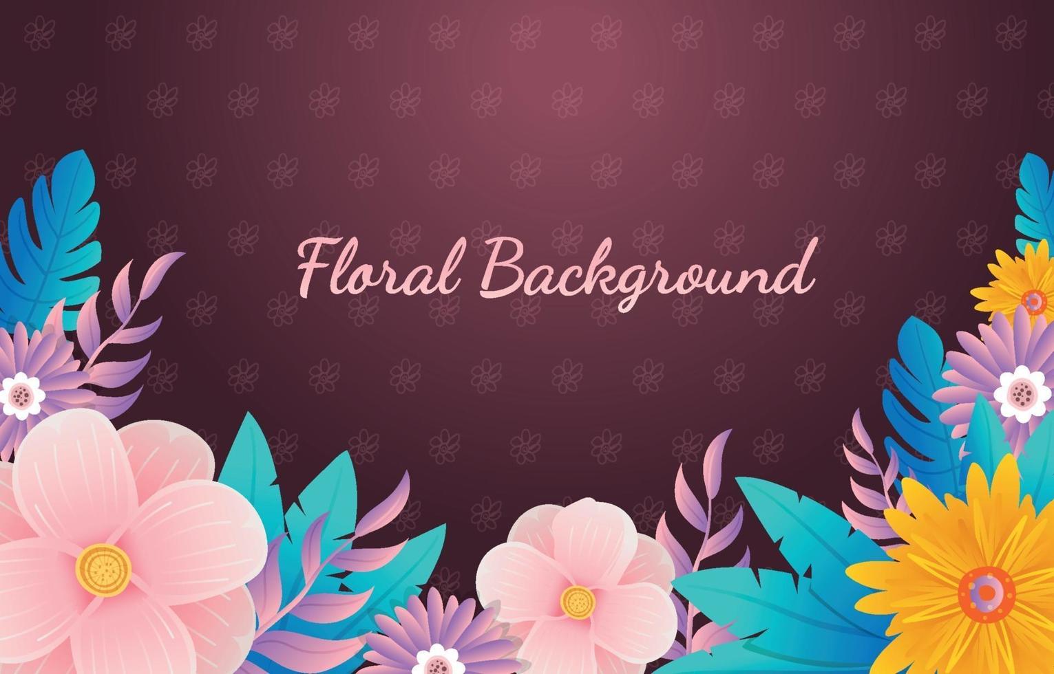 Blooming Flower Background vector