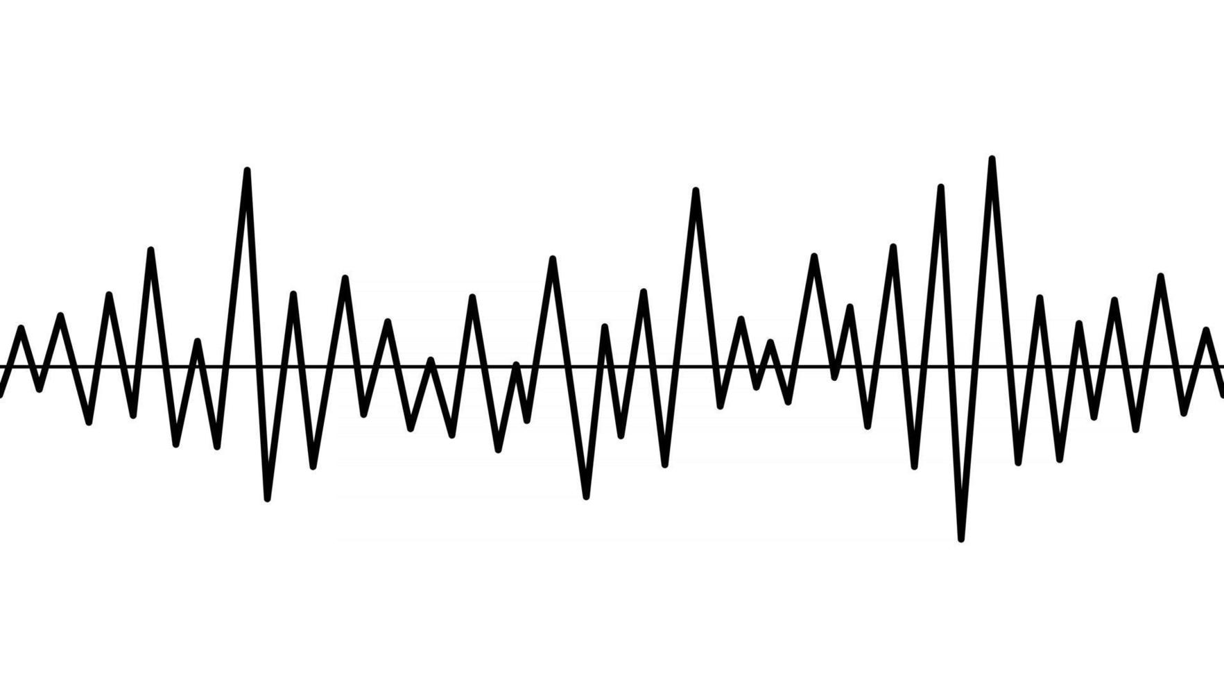 Heart rate,cardiogram icon. Pulse waveform. Heart rythm problems, arrhythmia. Medical illustration. Isolated black and white healthcare vector sign. Hospital reanimation symbol.