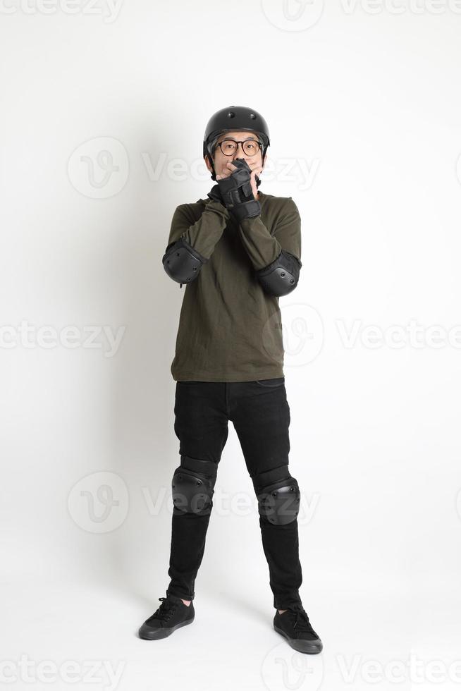 Asian Man on White Background photo