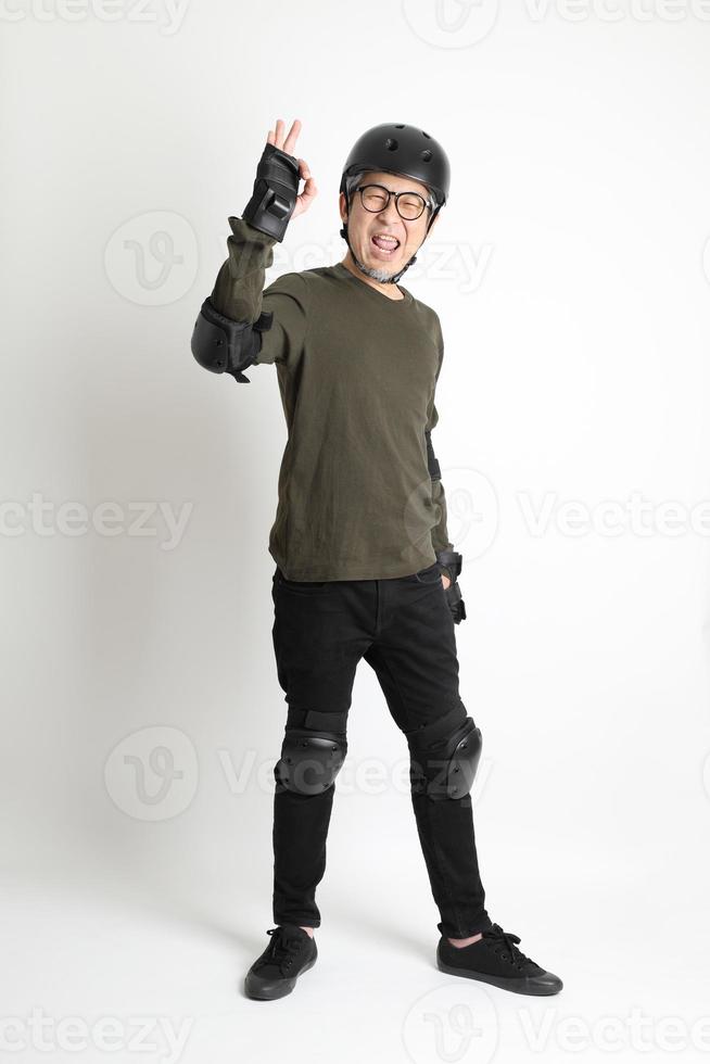 Asian Man on White Background photo