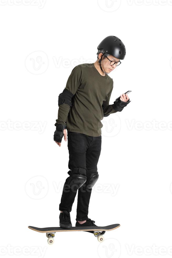 Asian Man on White Background photo