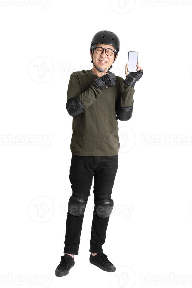 Asian Man on White Background photo