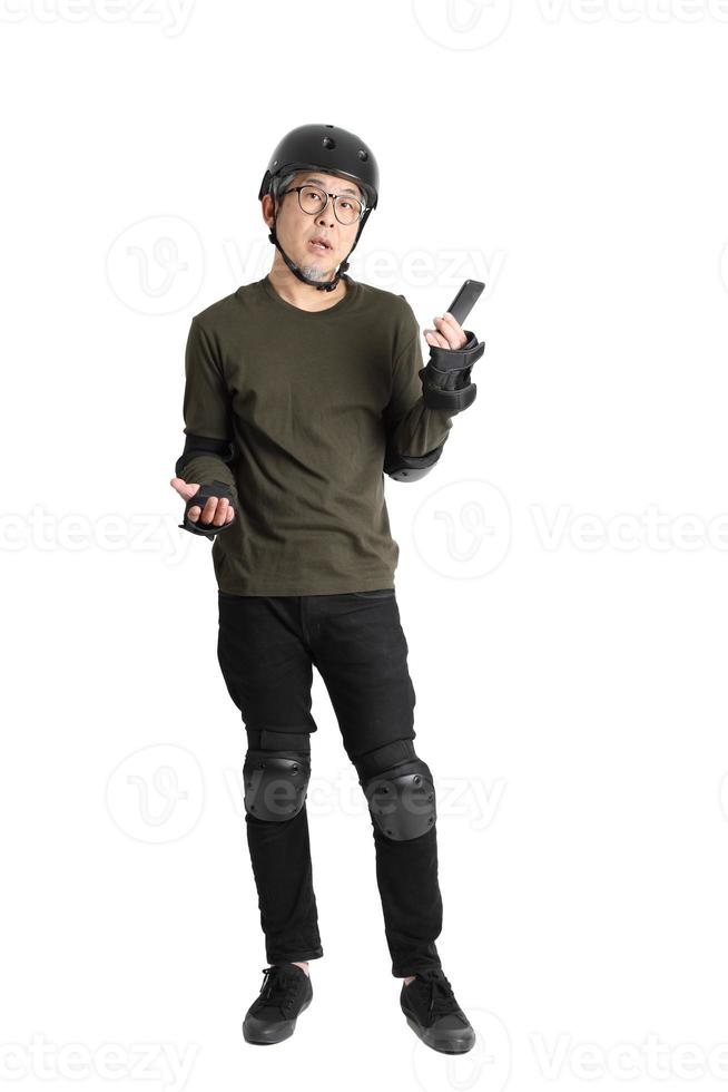 Asian Man on White Background photo