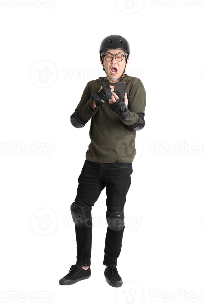 Asian Man on White Background photo